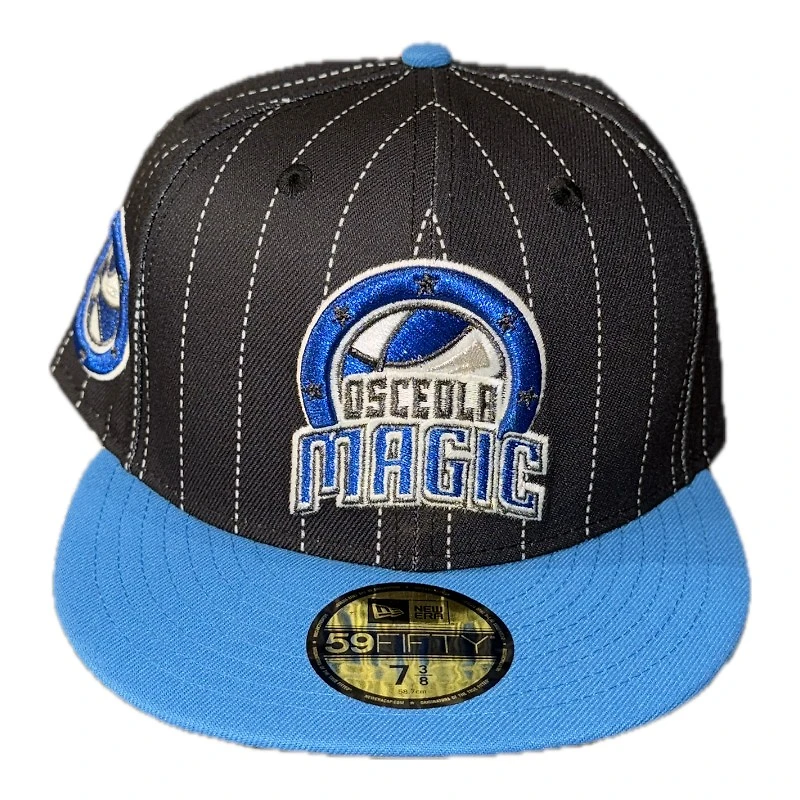Osceola Magic Black Pinstripe Gray UV New Era 59FIFTY Fitted Hat