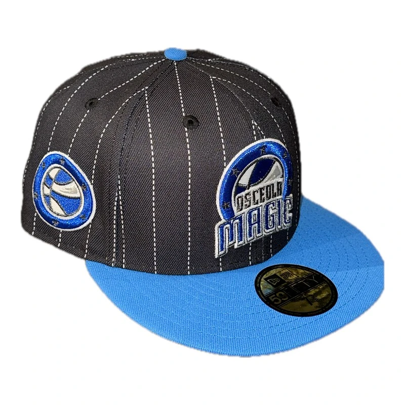 Osceola Magic Black Pinstripe Gray UV New Era 59FIFTY Fitted Hat