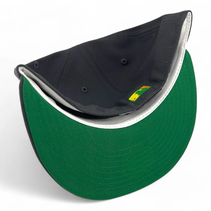 Los Angeles Dodgers Full Graphite 50th Anniversary Patch Green UV New Era 59FIFTY Fitted Hat