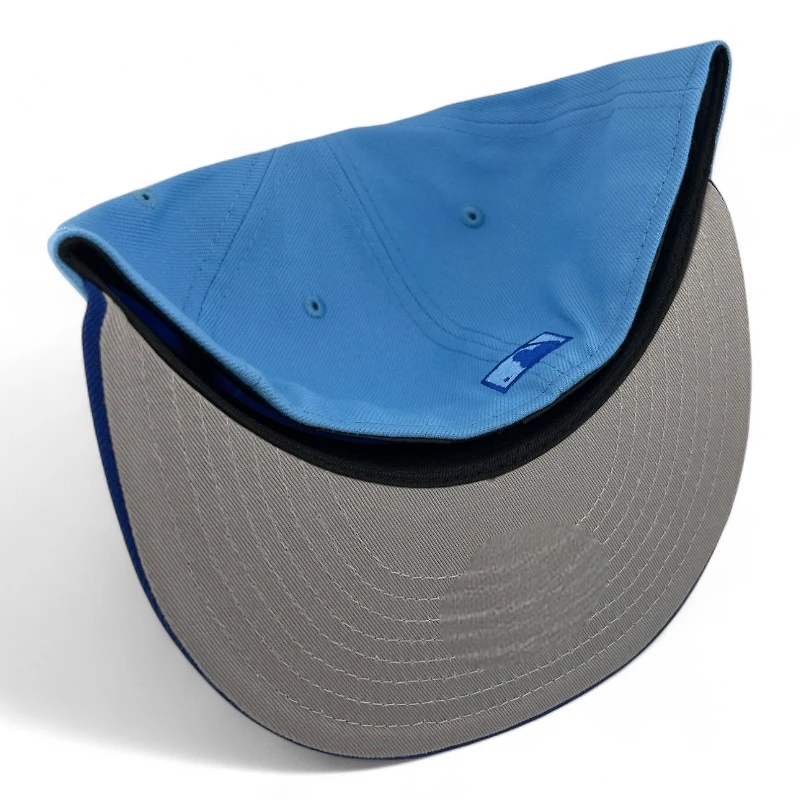Los Angeles Dodgers Sky Blue and Royal 60th Anniversary Patch Gray UV New Era 59FIFTY Fitted Hat