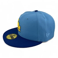 Los Angeles Dodgers Sky Blue and Royal 60th Anniversary Patch Gray UV New Era 59FIFTY Fitted Hat