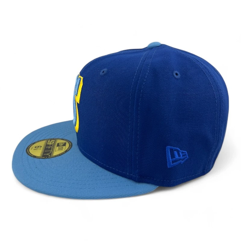 Seattle Mariners Royal and Sky Blue 30th Anniversary Patch Gray UV New Era 59FIFTY Fitted Hat