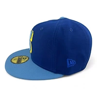 Seattle Mariners Royal and Sky Blue 30th Anniversary Patch Gray UV New Era 59FIFTY Fitted Hat