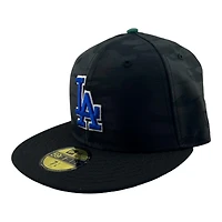 Los Angeles Dodgers Black Camo 100th Anniversary Patch Gray UV New Era 59FIFTY Fitted Hat