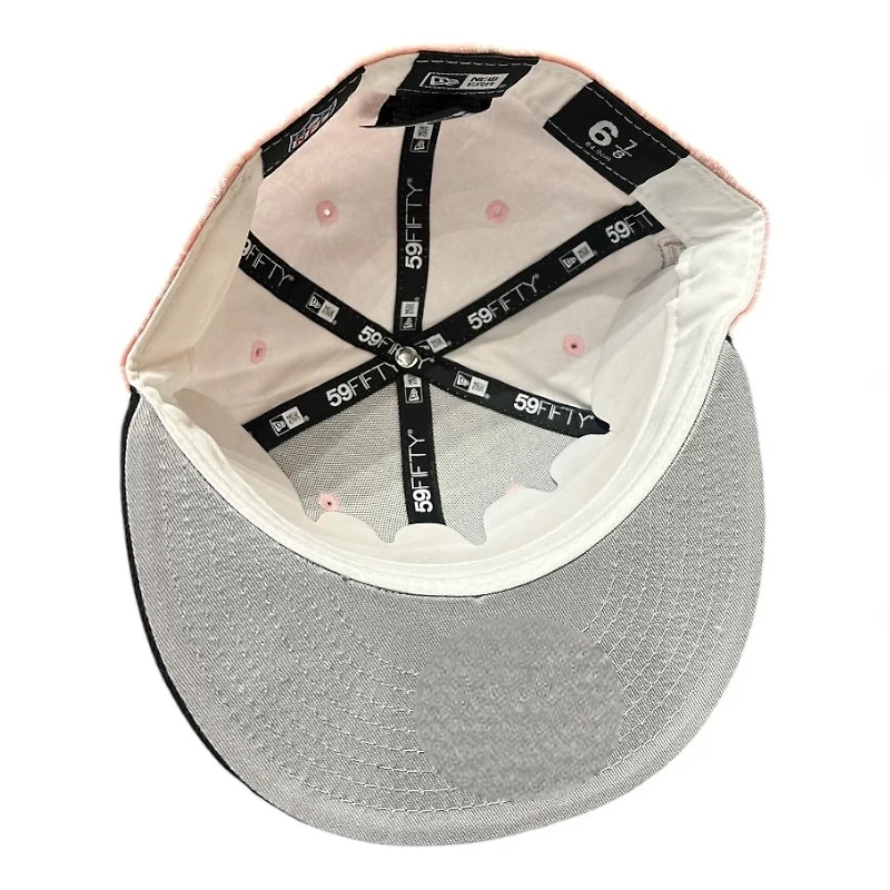 San Francisco 49ers Pink Paisley and Black Saloon 1999 Hawaii Pro Bowl Patch Gray UV New Era 59FIFTY Fitted Hat