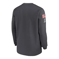 Dallas Cowboys Anthracite 2024 Nike Salute To Service Long Sleeve T-Shirt