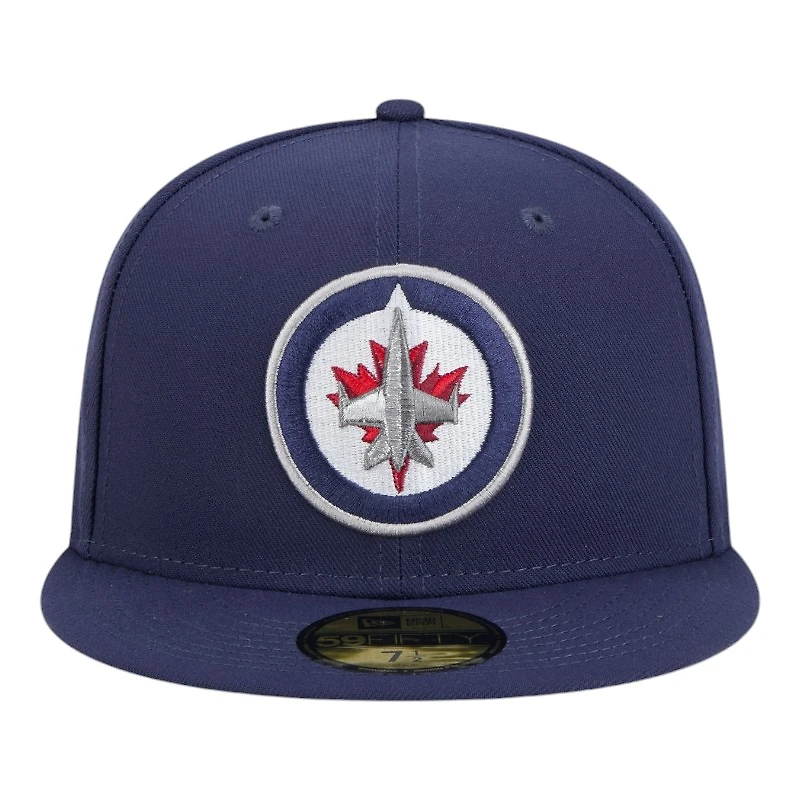 Winnipeg Jets Navy Team Basic NHL New Era 59FIFTY Fitted Hat