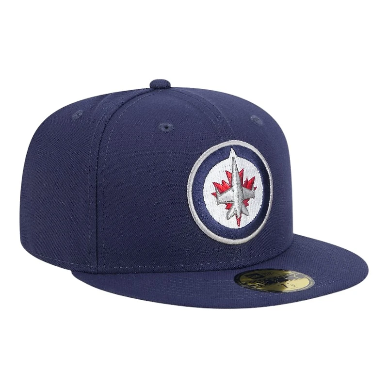 Winnipeg Jets Navy Team Basic NHL New Era 59FIFTY Fitted Hat