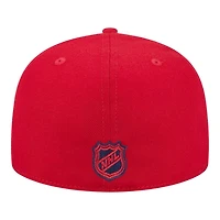 Washington Capitals Red Team Basic NHL New Era 59FIFTY Fitted Hat