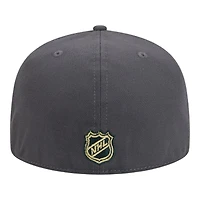 Vegas Golden Knights Charcoal Team Basic NHL New Era 59FIFTY Fitted Hat