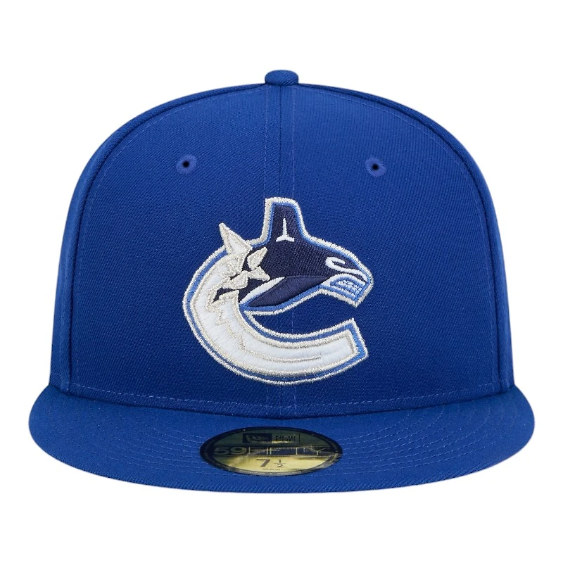 Vancouver Canucks Royal Blue Team Basic NHL New Era 59FIFTY Fitted Hat