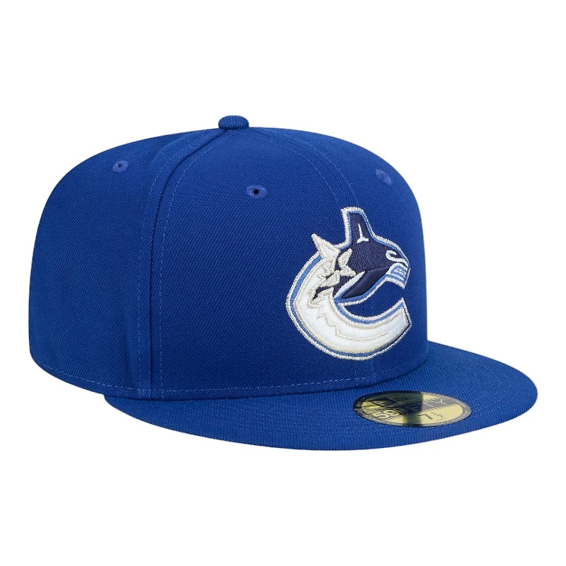 Vancouver Canucks Royal Blue Team Basic NHL New Era 59FIFTY Fitted Hat