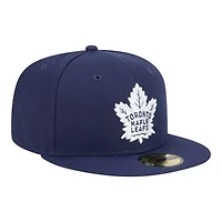 Toronto Maple Leafs Navy Team Basic NHL New Era 59FIFTY Fitted Hat