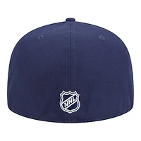 Toronto Maple Leafs Navy Team Basic NHL New Era 59FIFTY Fitted Hat
