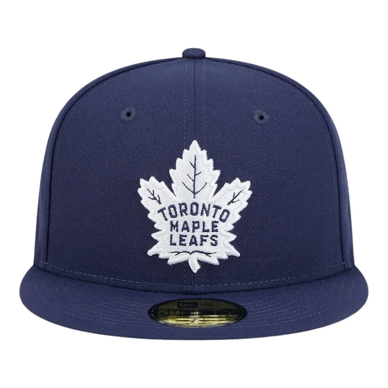 Toronto Maple Leafs Navy Team Basic NHL New Era 59FIFTY Fitted Hat