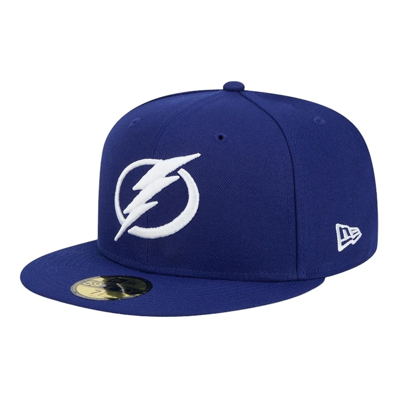 Tampa Bay Lightning Blue Team Basic NHL New Era 59FIFTY Fitted Hat