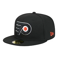 Philadelphia Flyers Black Team Basic NHL New Era 59FIFTY Fitted Hat