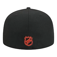 Philadelphia Flyers Black Team Basic NHL New Era 59FIFTY Fitted Hat