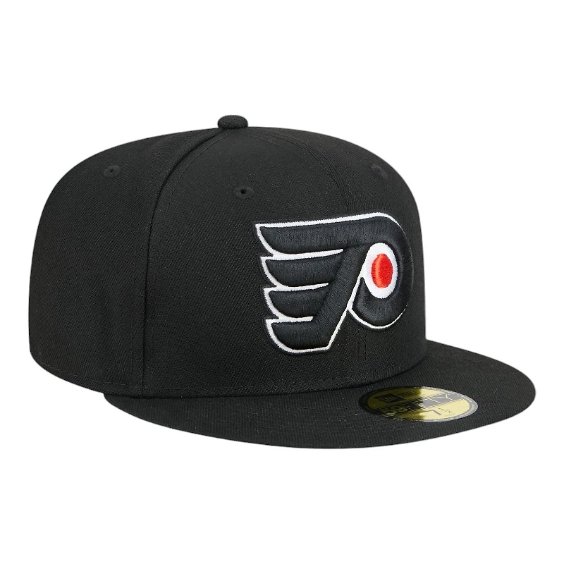 Philadelphia Flyers Black Team Basic NHL New Era 59FIFTY Fitted Hat