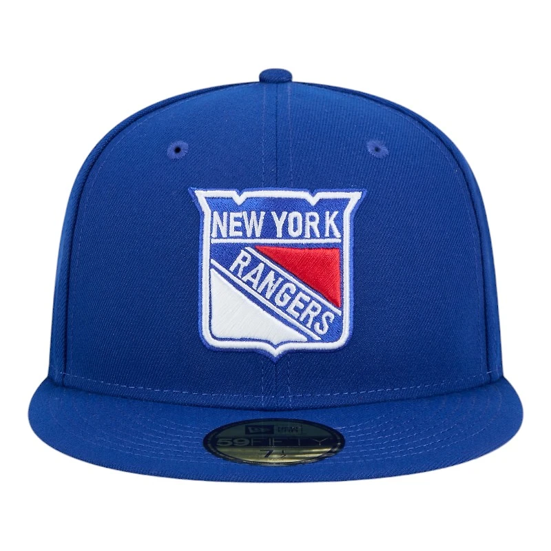 New York Rangers Blue Team Basic NHL Era 59FIFTY Fitted Hat