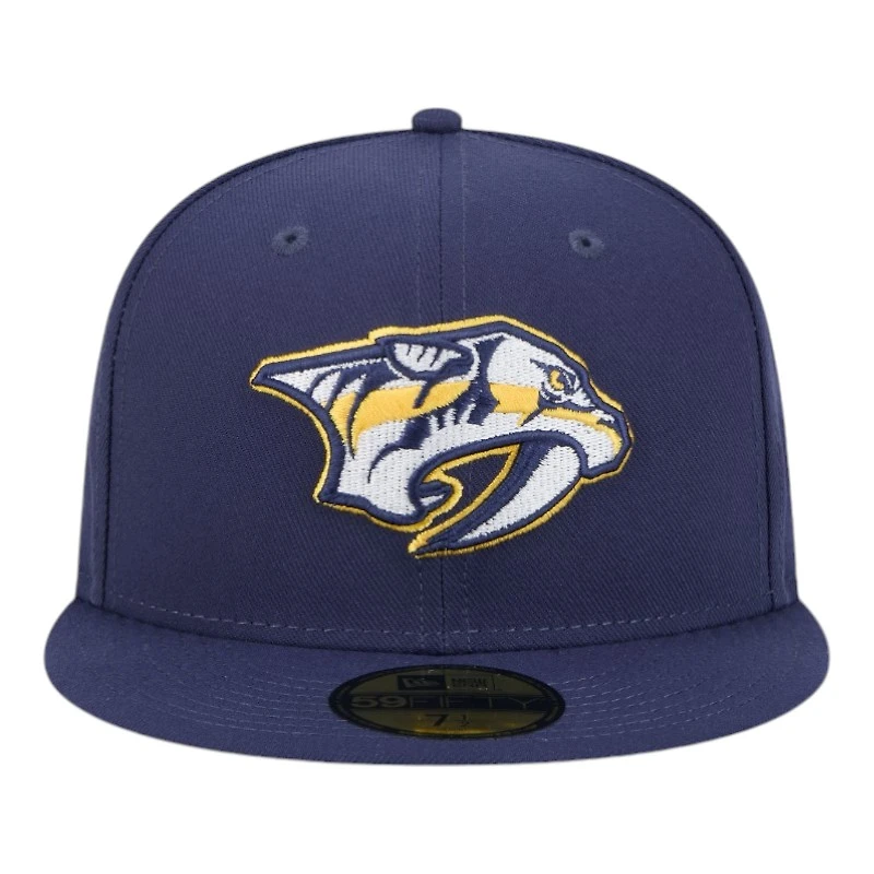 Nashville Predators Navy Team Basic NHL New Era 59FIFTY Fitted Hat