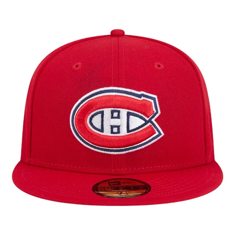 Montreal Canadiens Red Team Basic NHL New Era 59FIFTY Fitted Hat