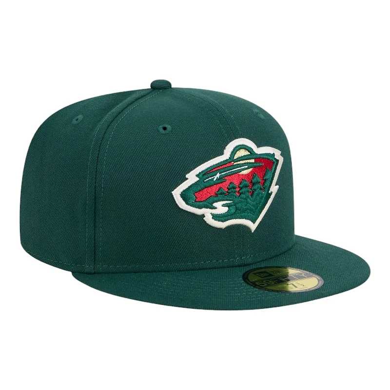 Minnesota Wild Green Team Basic NHL New Era 59FIFTY Fitted Hat