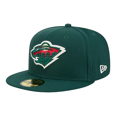 Minnesota Wild Green Team Basic NHL New Era 59FIFTY Fitted Hat