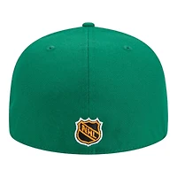 Minnesota North Stars Green Team Basic NHL New Era 59FIFTY Fitted Hat