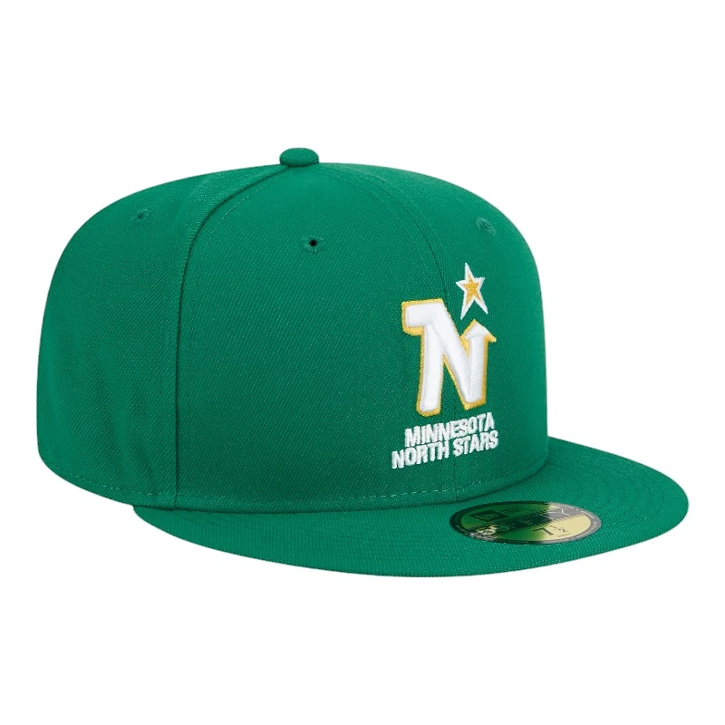 Minnesota North Stars Green Team Basic NHL New Era 59FIFTY Fitted Hat
