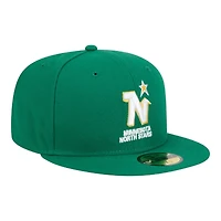Minnesota North Stars Green Team Basic NHL New Era 59FIFTY Fitted Hat