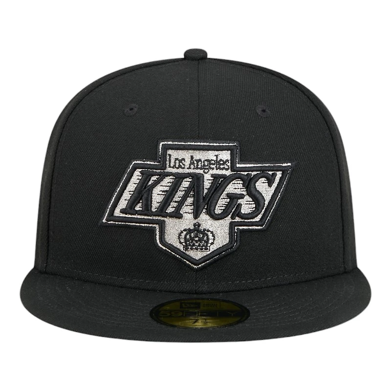 Los Angeles Kings Black Team Basic NHL New Era 59FIFTY Fitted Hat
