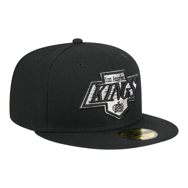 Los Angeles Kings Black Team Basic NHL New Era 59FIFTY Fitted Hat