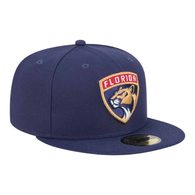 Florida Panthers Navy Team Basic NHL New Era 59FIFTY Fitted Hat
