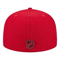 Chicago Blackhawks Red Team Basic NHL New Era 59FIFTY Fitted Hat