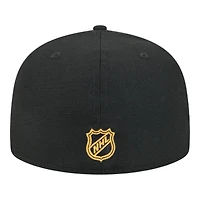 Boston Bruins Black Team Basic NHL New Era 59FIFTY Fitted Hat