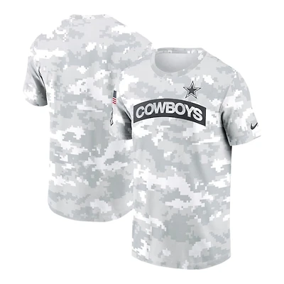 Dallas Cowboys Gray 2024 Salute To Service Nike Performance T-Shirt