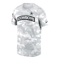 Dallas Cowboys Gray 2024 Salute To Service Nike Performance T-Shirt
