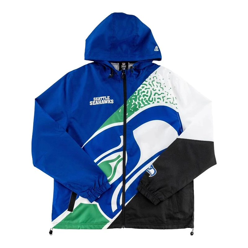 Seattle Seahawks Session Throwback New Era Windbreaker Jacket