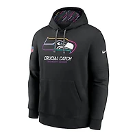 Seattle Seahawks 2024 Crucial Catch Black Nike Club Pullover Hoodie