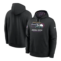 Seattle Seahawks 2024 Crucial Catch Black Nike Club Pullover Hoodie
