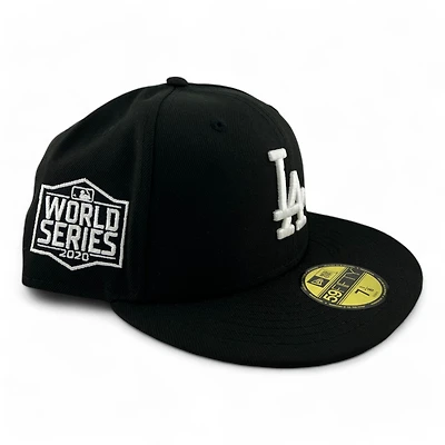 Los Angeles Dodgers Black and White "Coast to Coast" 2020 WS Patch UV New Era 59FIFTY Fitted Hat