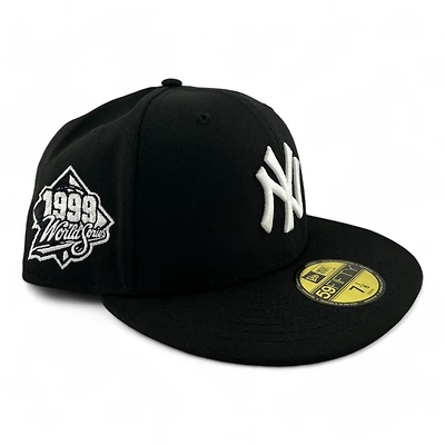 New York Yankees Black and White "Coast to Coast" 1999 WS Patch UV Era 59FIFTY Fitted Hat