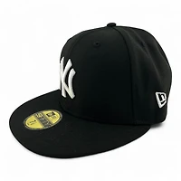New York Yankees Black and White "Coast to Coast" 1999 WS Patch UV Era 59FIFTY Fitted Hat