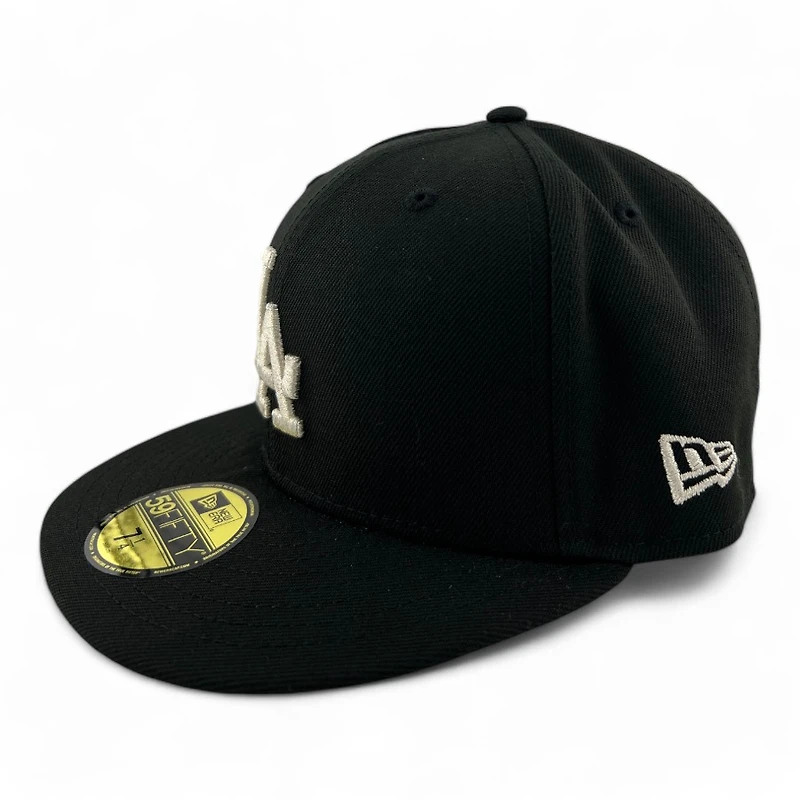 Los Angeles Dodgers Black and White "Coast to Coast" 40th Anni Patch Gray UV New Era 59FIFTY Fitted Hat