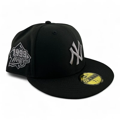 New York Yankees Black and Graphite "Coast to Coast" 1999 WS Patch Gray UV Era 59FIFTY Fitted Hat