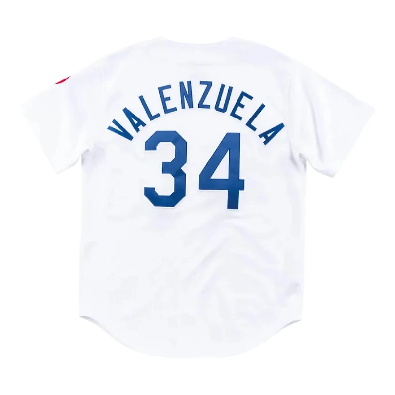 Los Angeles Dodgers Fernando Valenzuela White Cooperstown 1981 Authentic Mitchell & Ness Jersey