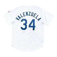 Los Angeles Dodgers Fernando Valenzuela White Cooperstown 1981 Authentic Mitchell & Ness Jersey
