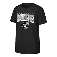 Youth Las Vegas Raiders Black NFL on the Block Cotton Shirt