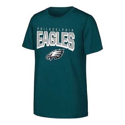 Youth Philadelphia Eagles Green NFL on the Block Cotton Shirt